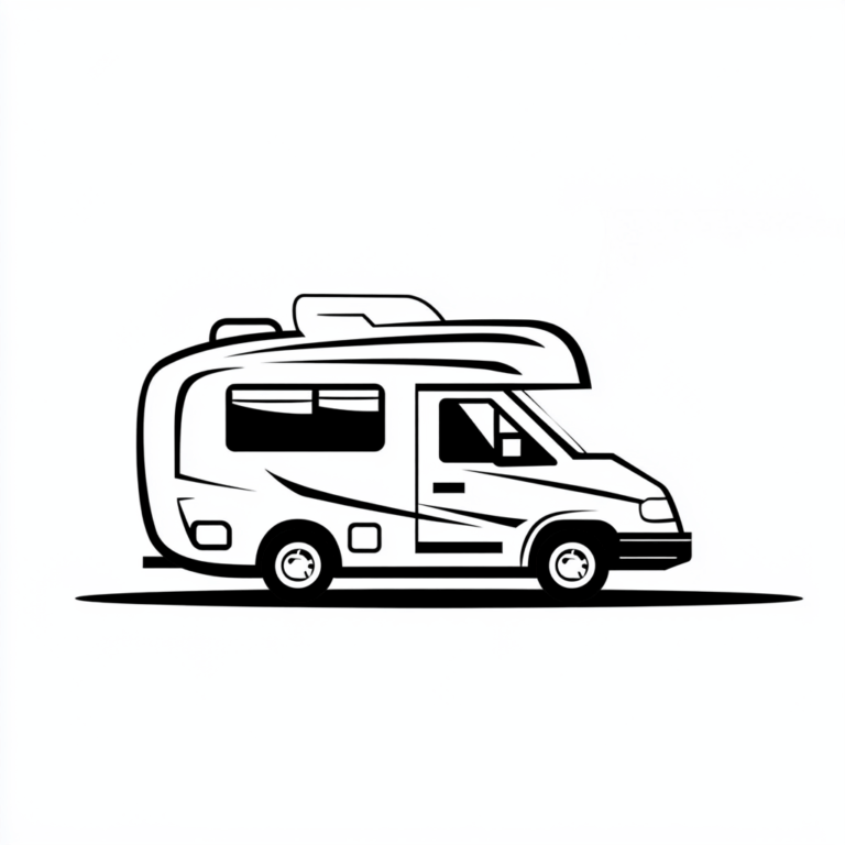 Ausmalbild Camper Wohnmobil #2505071218
