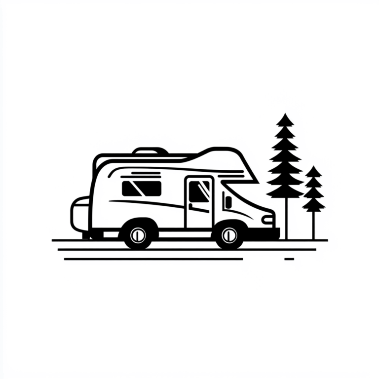 Ausmalbild Camper Wohnmobil #2505071217