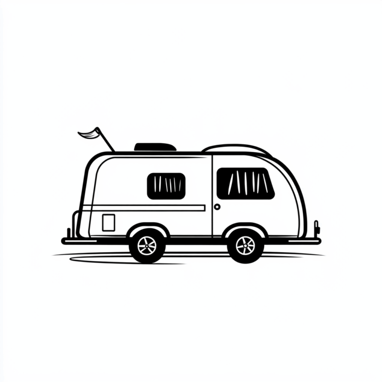 Ausmalbild Camper Wohnmobil #2505071215