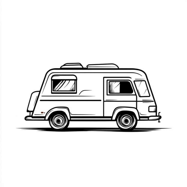 Ausmalbild Camper Wohnmobil #2505071214
