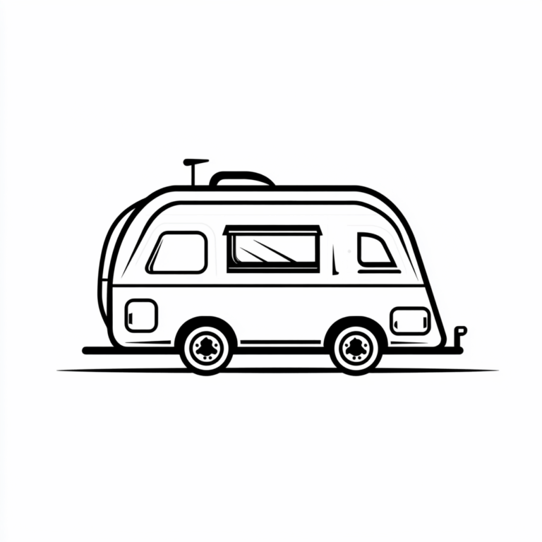 Ausmalbild Camper Wohnwagen #2505071213
