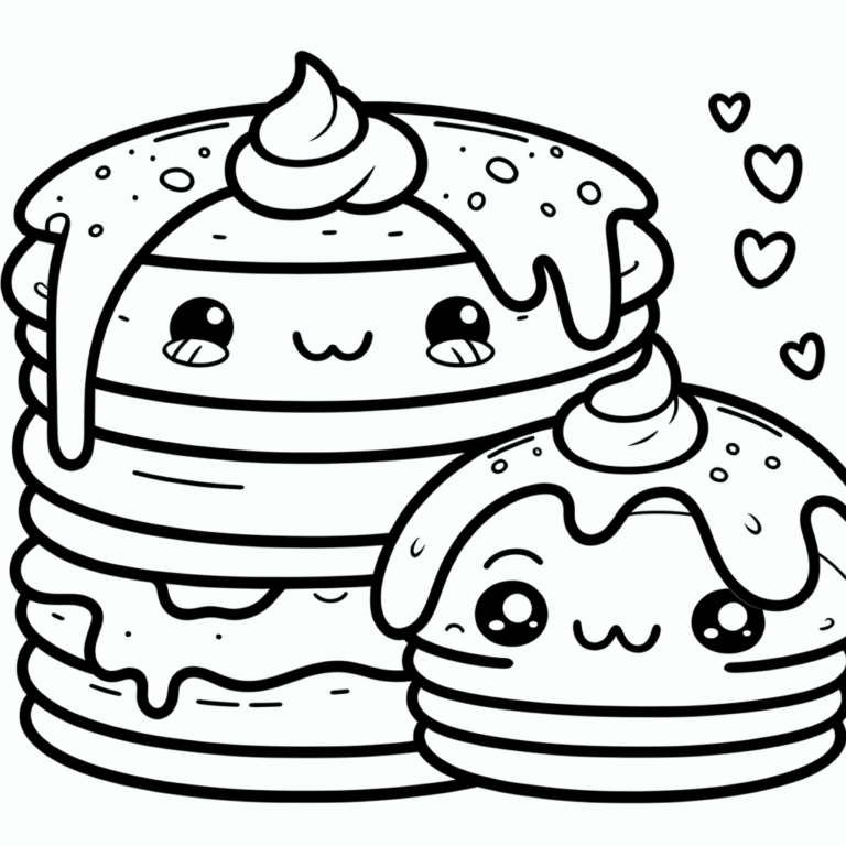 Ausmalbild Pfannkuchen #2505271726