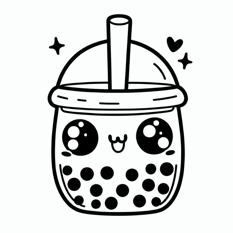 Ausmalbild Bubble Tea #2505271727