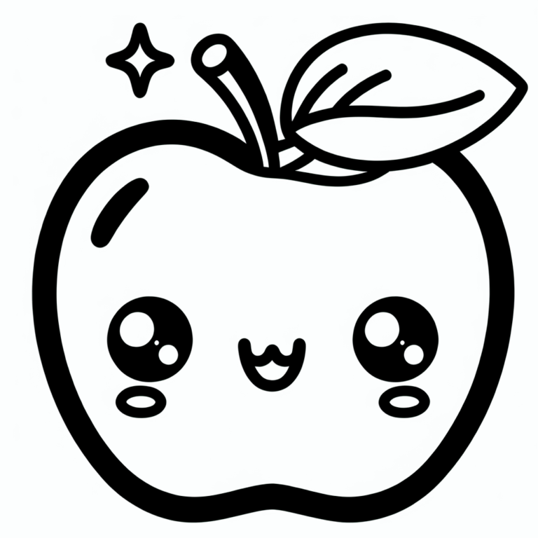 Ausmalbild Apfel #2505271739