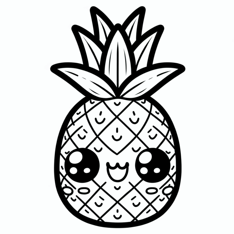 Ausmalbild Ananas #2505271743